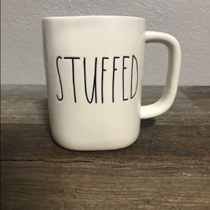 Rae Dunn Stuffed Coffee Mug Large Letters
